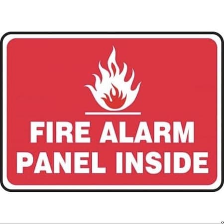 Accuform SAFETY SIGN FIRE ALARM PANEL INSIDE MEXG512VP MEXG512VP